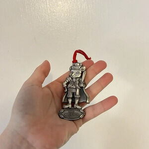 The Mouse King Nutcracker Suite Pewter Christmas Ornament Red String Holiday